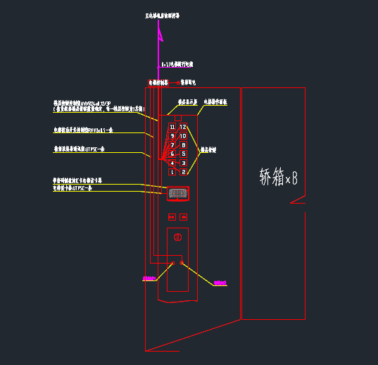 梯控接线大样图