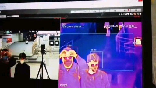 热成像体温检测摄像机实际应用