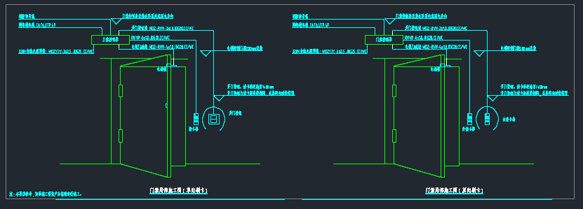门禁安装大样图