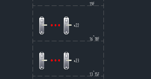 可以直接使用的智能锁图块